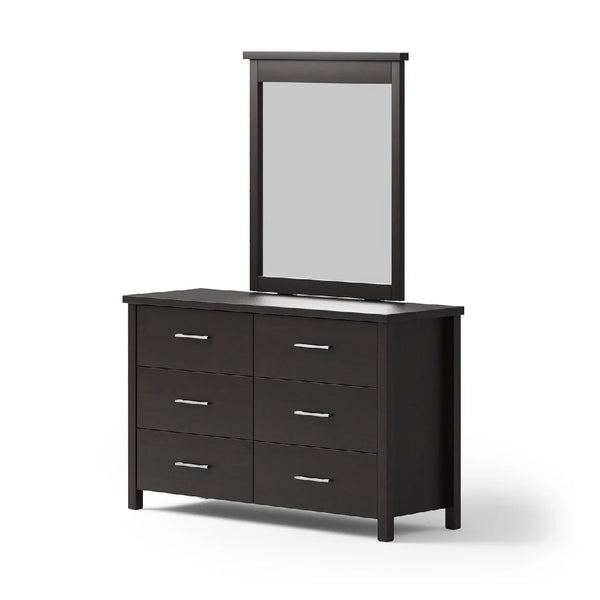 Monarch 6-Drawer Dresser with Mirror - BEDS4U