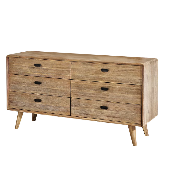 Oakmont 6 Drawer Lowboy - BEDS4U