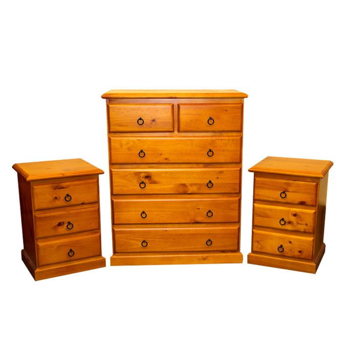 Manly Tallboy & Bedside Combo - Beds 4 U